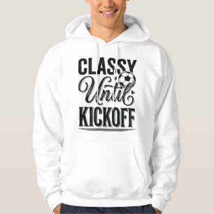 Classy Until Kickoff Soccer Vintage Shirt Design_1