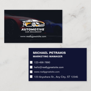 Classy Used Car Dealer Business Card