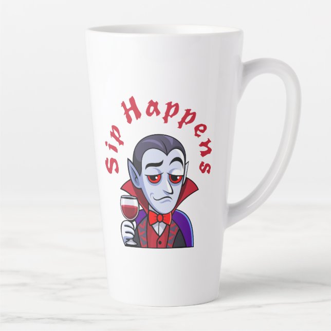 Classy Vampire – Sip Happens Latte Mug (Right)