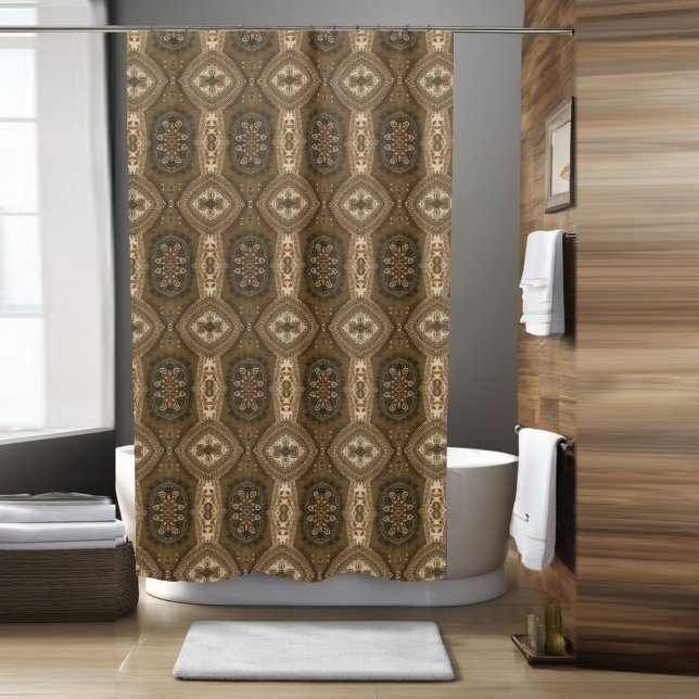 Classy Vintage Boho Shower Curtain (Creator Uploaded)