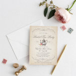 Classy Vintage Bridal Tea Party | Bridal Shower Invitation<br><div class="desc">Send your guests an invite they won't forget with this classy vintage bridal shower invitation perfect for a tea party theme. All text is customisable for you to make it your own for any event. For an even more memorable invitation select a die-cut shape, textured paper or an ultra-thick paper....</div>