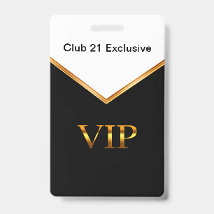 Classy VIP Club Wearable Entry Name Badges ID Badge