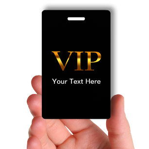 Classy VIP Visitor ID Badge