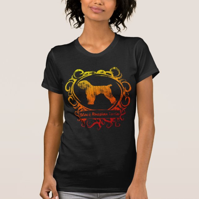 Classy Weathered Black Russian Terrier Women's T-Shirt (Front)