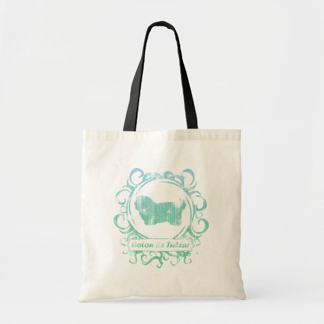 Classy Weathered Coton de Tulear Tote Bag (Front)