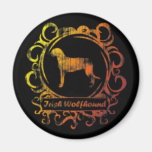 Classy Weathered Irish Wolfhound Magnet