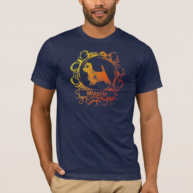 Classy Weathered Westie T-Shirt (Front)