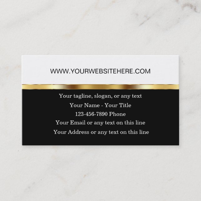 Classy Website Business Theme Business Card (Front)