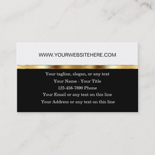 Classy Website Business Theme Card (Front)