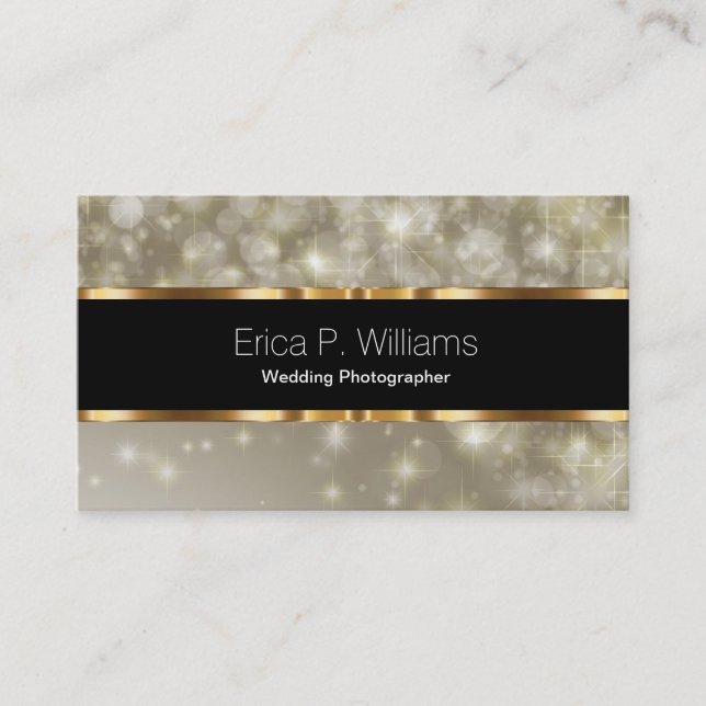 Classy Wedding Photographer Elegant Business Cards (Front)