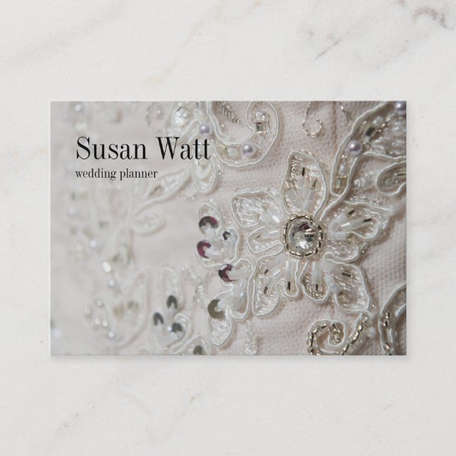 Classy Wedding Planner Business Card (Front)