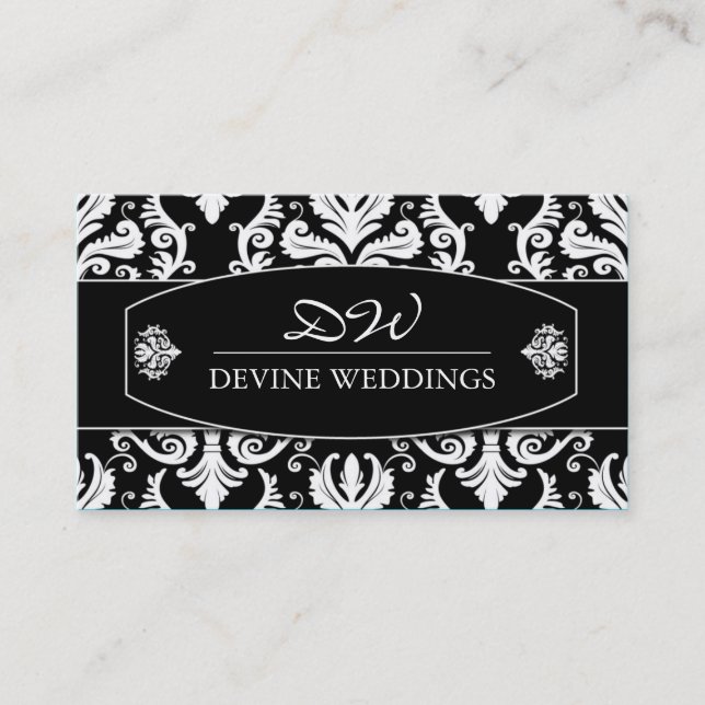 Classy  Wedding Planner Business Card (Front)
