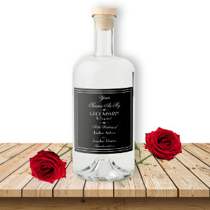Classy Wedding Will You Be My Groomsman Proposal  Liquor Bottle Label