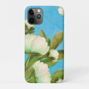 Classy White Peonies Floral Bouquet Case-Mate iPhone Case
