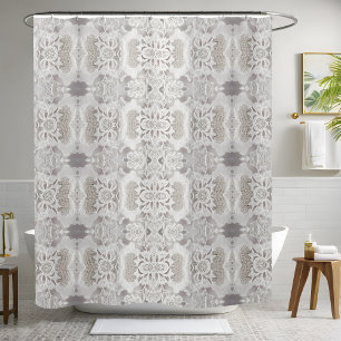 Classy White Shower Curtain