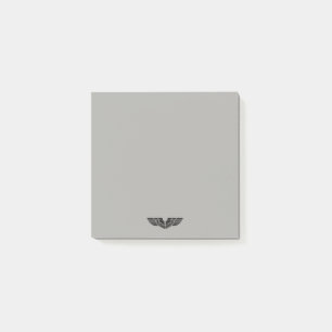 Classy Wings Grey Post-it Notes