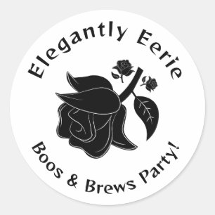Classy Witch Elegantly Eerie Halloween Sticker
