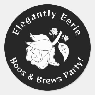 Classy Witch Elegantly Eerie Halloween Sticker