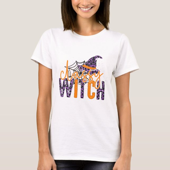 Classy Witch - Halloween T-Shirt (Front)