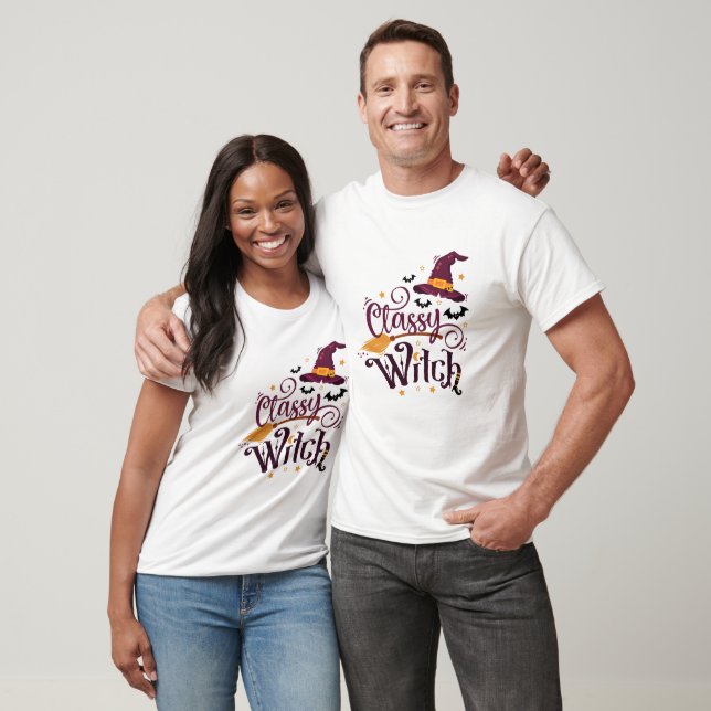 Classy Witch Halloween T-Shirt (Unisex)