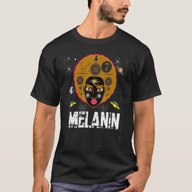 Classy Womens African Head Wrap Black Pride  Melan T-Shirt (Front)