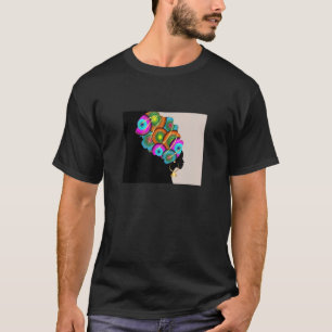 Classy Womens African Head Wrap Black Pride T-Shirt