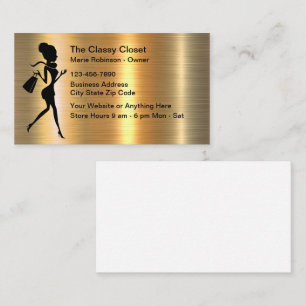 Classy Women's Fashion Apparel Store Business Card