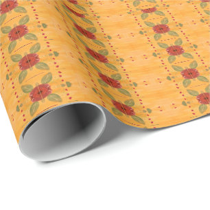 Classy Wrapping Paper in Gold and Reds