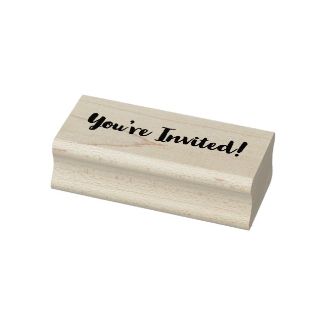 Classy You're Invited! Rubber Stamp (Stamp)