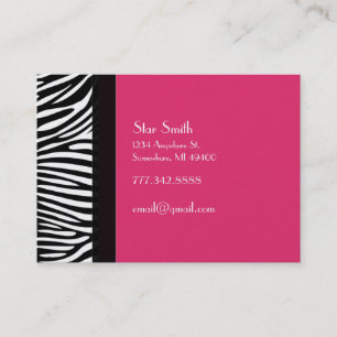 Classy Zebra Skin on Any Colour Card