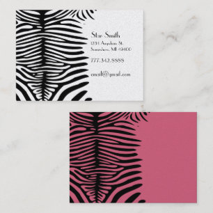 Classy Zebra Skin on Any Colour Card Honeysuckle