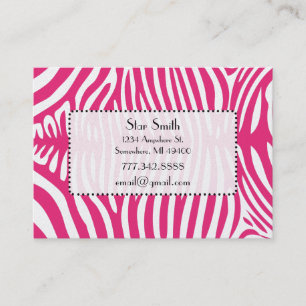 Classy Zebra Skin on Any Colour Card Honeysuckle