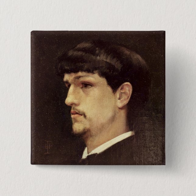 Claude Debussy  1886 15 Cm Square Badge (Front)