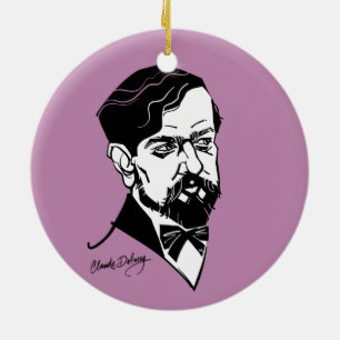 Claude Debussy Ceramic Tree Decoration