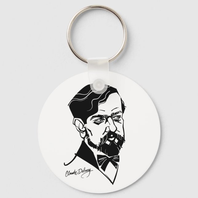 Claude Debussy Key Ring (Front)