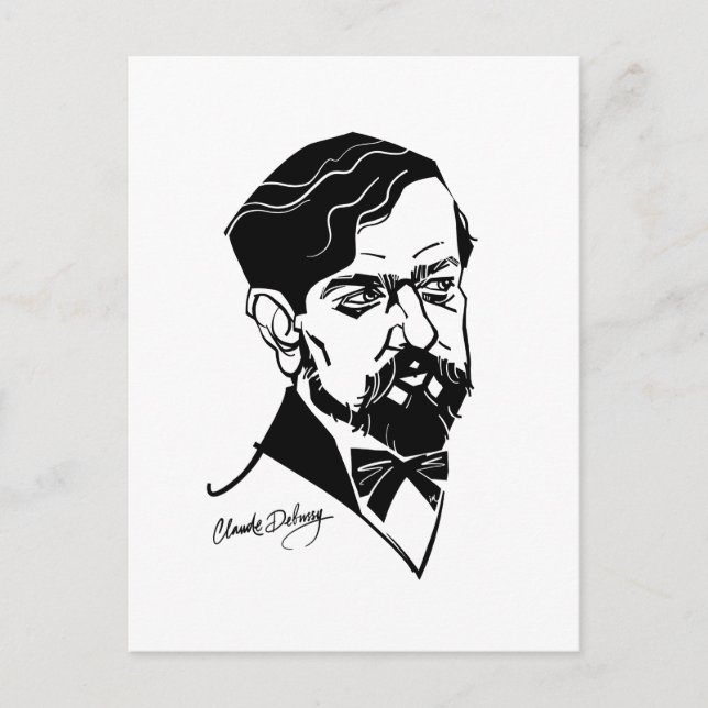 Claude Debussy Postcard (Front)