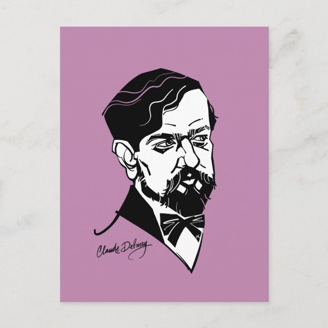 Claude Debussy Postcard (Front)