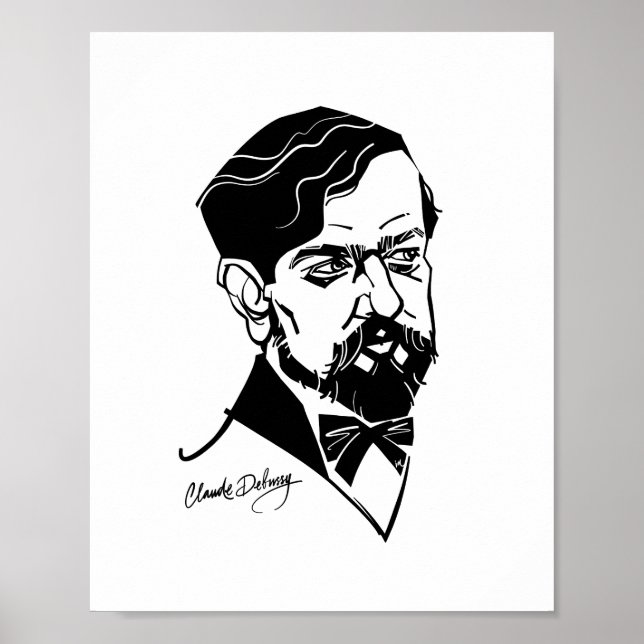 Claude Debussy Poster (Front)