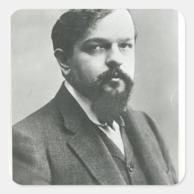 Claude Debussy Square Sticker (Front)