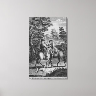Claude Duval robbing Squire Roper Canvas Print