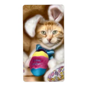 Claude Easter Bunny Holiday Postcard Gift Tags Win