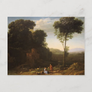 Claude Lorrain- Pastoral Landscape with a Mill Postcard