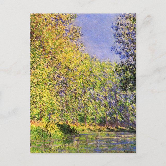 Claude Monet A Bend Of The Epte Postcard (Front)