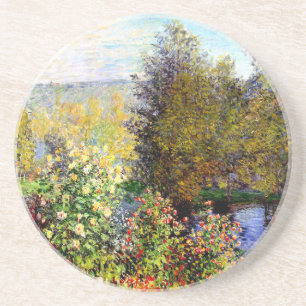Claude Monet A Corner of the Garden At Montgeron Coaster