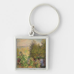 Claude Monet   A Corner of the Garden at Montgeron Key Ring
