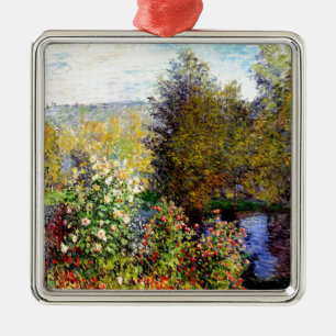 Claude Monet A Corner of the Garden At Montgeron Metal Tree Decoration