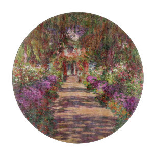 Claude Monet A Pathway in Monet's Garden Cutting Board