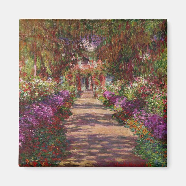 Claude Monet | A Pathway in Monet's Garden Magnet (Front)