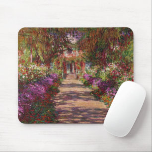 Claude Monet A Pathway in Monet's Garden Mouse Pad