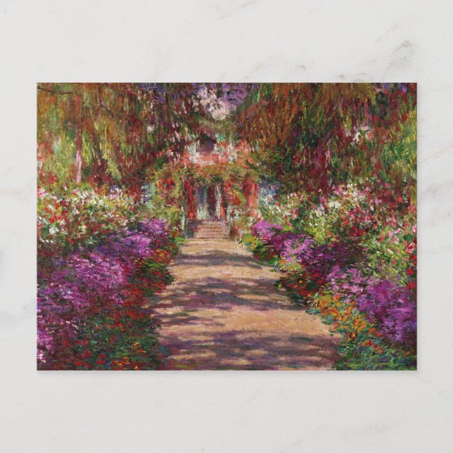 Claude Monet | A Pathway in Monet's Garden Postcard (Front)